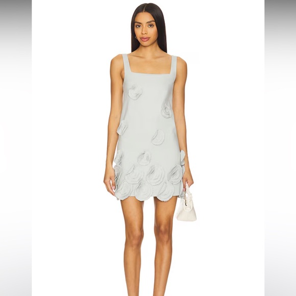 Alexis Astor Mini Dress in Mist Blue Size Small - Picture 3 of 9